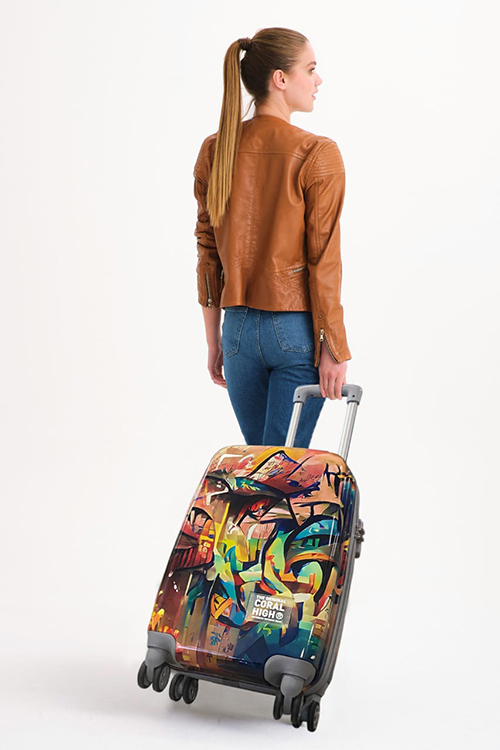 Valixhe udhëtimi Colorful (50cm) 16534 Coral High - Image 3