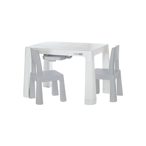 Set tavoline + 2 karrige Plastic kid table and chair set Neo, Grey FreeOn - Image 3