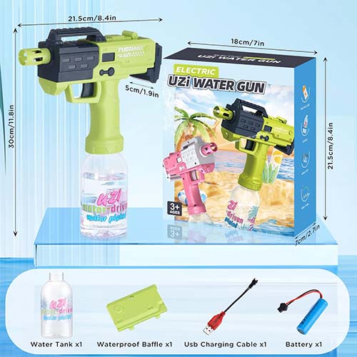 Pistolet elektrike uji, Uzi water gun 300 ml Puissant Uzi - Image 3