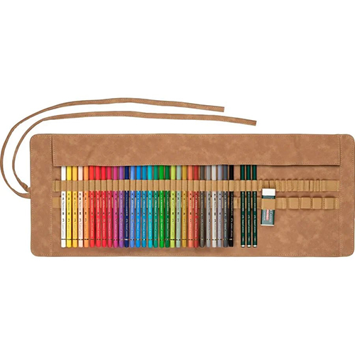 Set pikture Faber-Castell Polychromos Artists‘ Colour Pencils Set of 30 & Pencil Roll 110030 - Image 3