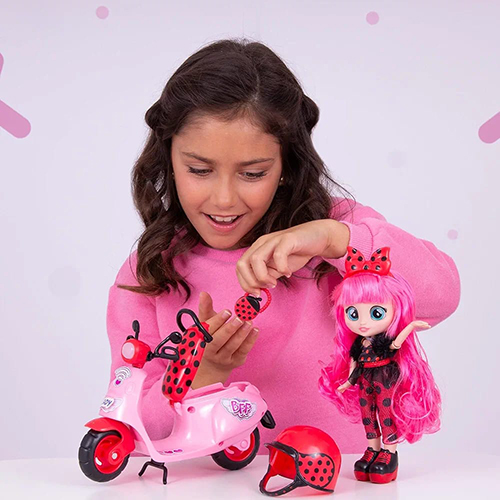 Kukulla me motorr Lady's Scooter Playset Dolls BFF - Image 3