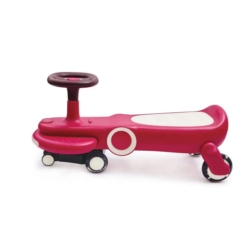 Makinë me timon me kthesa, Wiggle & Giggle Car, Red Hape