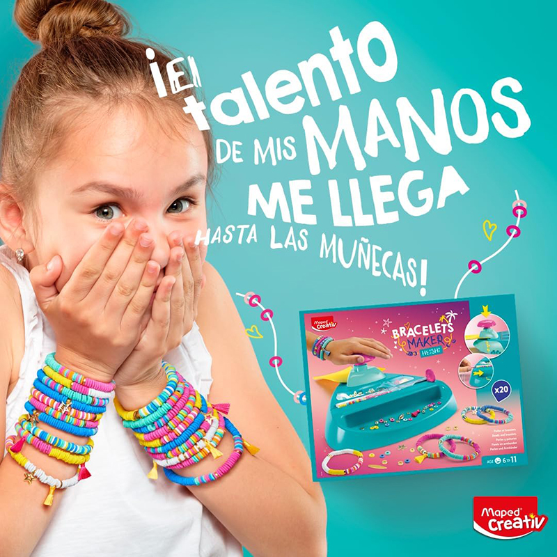 Set byzylykë bërës Heishi me perla dhe thekë, Maped Creativ Bracelets Maker Heishi - Image 4