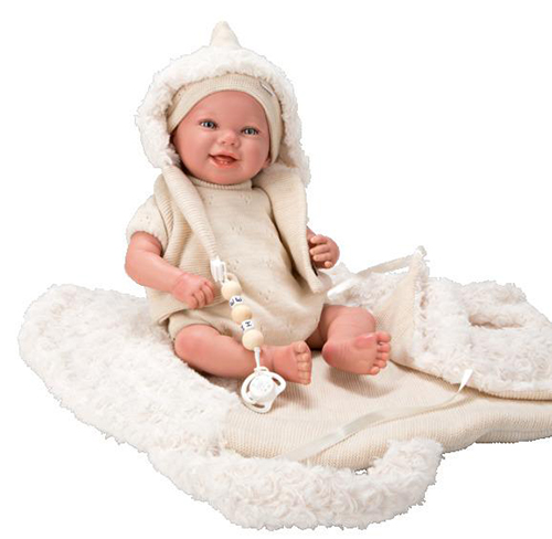 Kukull bebe Reborn Arias Doll 45 cm Diego with Sleeping - Image 4