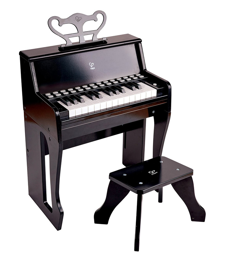 Pianot me drita dhe stol, Learn with Lights Piano Stool Hape - Image 4