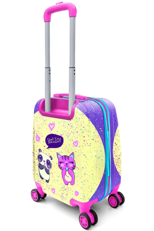 Valixhe udhëtimi për fëmijë Coral High Kids Purple Pink Anime 16705 - Image 4