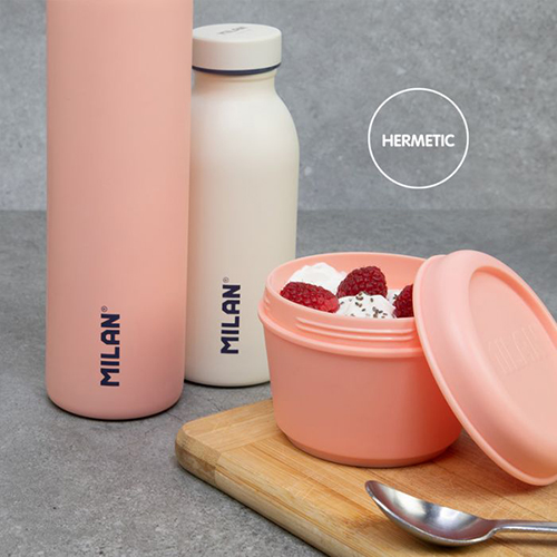 Çantë Isothermal food bag (3.5 L) with 3 lunch boxes 430 since 1918 collection, pink Milan - Image 4