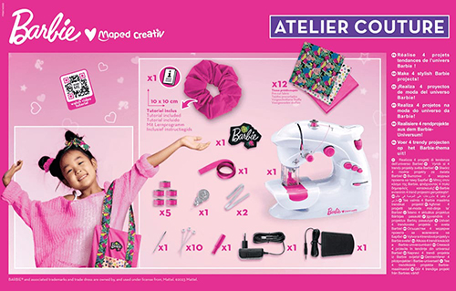 Makinë qepëse Maped Creativ Sewing machine ATELIER COUTURE Barbie - Image 4