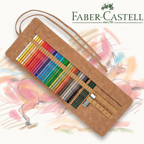 Set pikture Faber-Castell Polychromos Artists‘ Colour Pencils Set of 30 & Pencil Roll 110030 - Image 4