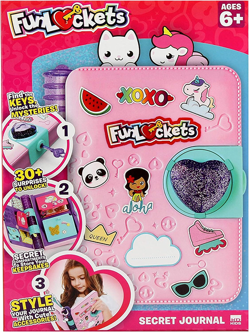 Ditari sekret, FunLockets Secret Journal, Diary, Activity and Creativity, Sticker and Stationery Set, Secret Writing, Drawing and Doodling, Aged 6 Years Plus - Image 4