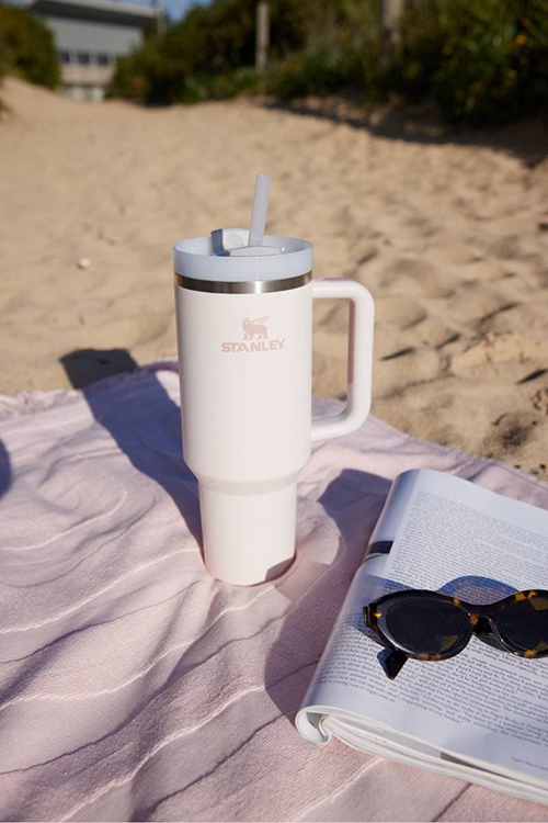 Termus origjinale oz 1.18 L Rose quarz, Black, ivory, Red Stanley - Image 5