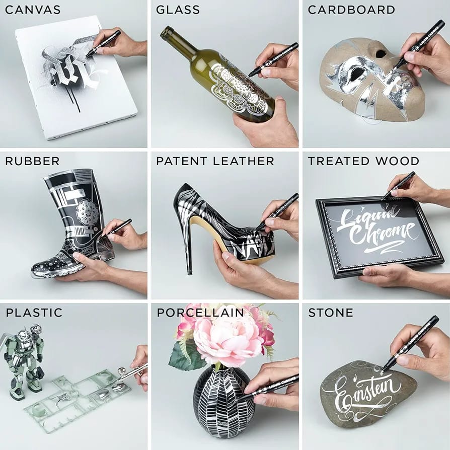 Marker 2 mm liquid Chrome Molotow - Image 5