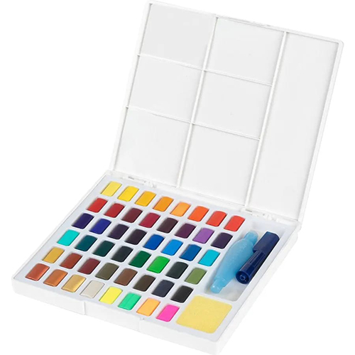 Set pikture Faber-Castell Creative Studio Watercolor Pan 48 Set - Image 5