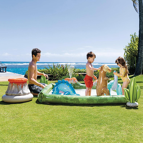 Pishinë me fryrje qendër aktivitetesh 56132 Jurassic Adventure 2.01m x 2.01m x 36cm Intex - Image 5