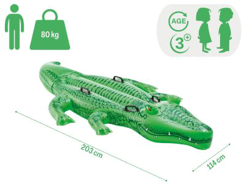 Dyshek krokodil 2.03m x 1.14m 80 kg Giant Gator Intex - Image 5