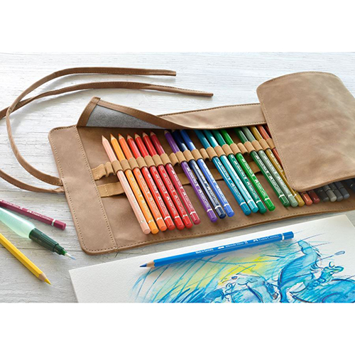 Set pikture Faber-Castell Polychromos Artists‘ Colour Pencils Set of 30 & Pencil Roll 110030 - Image 5