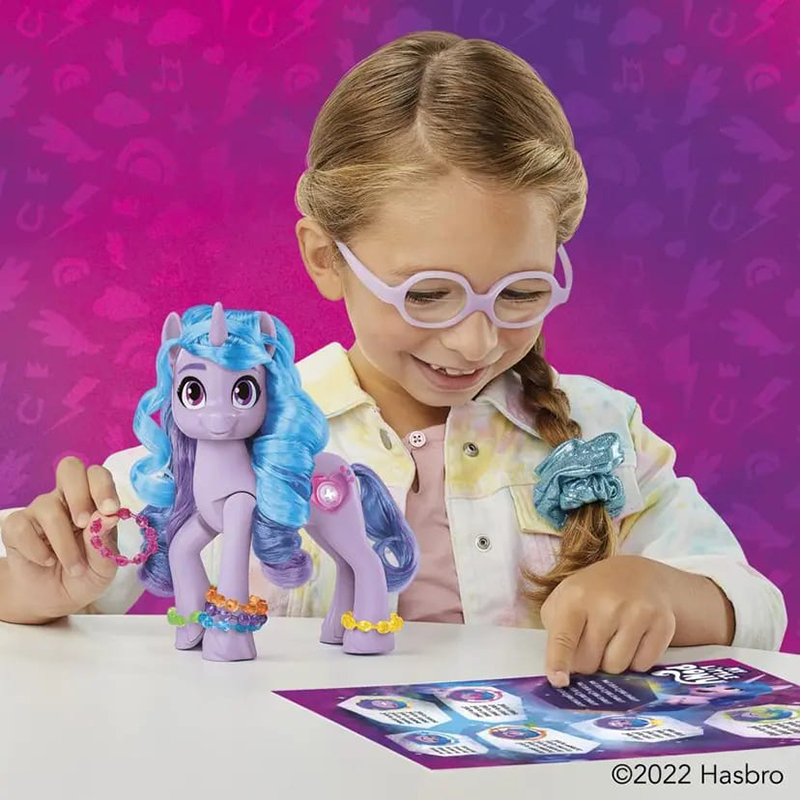 My Little Pony: Make Your Mark Toy See Your Sparkle Izzy Moonbow -- 8-Inch Pony for Kids that Sings, Speaks, Lights Up - Image 5