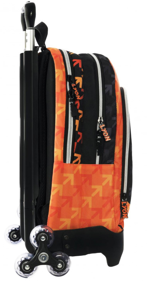 Çantë shkolle me rrota e stakueshme e organizuar New Lyon Gamer origjinale Franco Cosimo Panini - Image 6