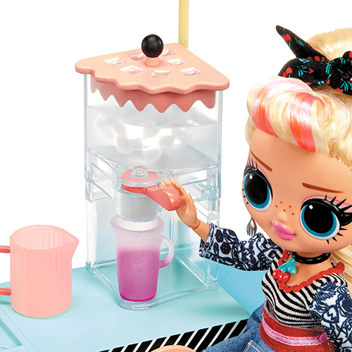 Kukulla Lol Surprise OMG to-Go Diner Playset with 45+ Surprises- Miss Sundae Exclusive Fashion Doll with Color Change - Image 6