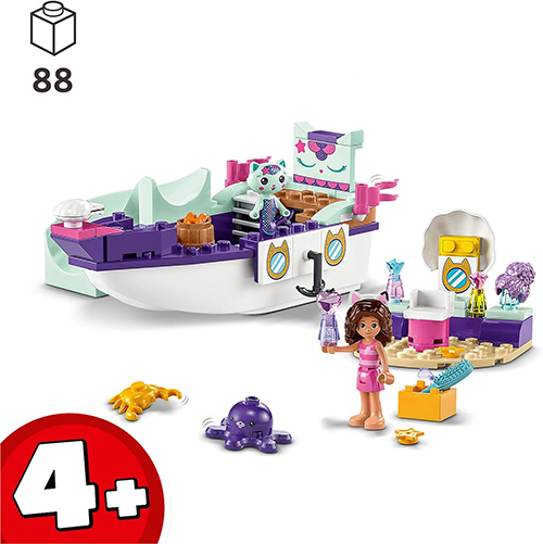 LEGO 10786 Gabby's Dollhouse Gabby & MerCat's Ship & Spa Boat Toy with Beauty Salon - Image 6