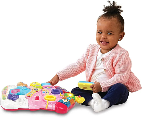 Set për hapat e para, VTech Super Primi Passi Parlante 2 in 1 - Rosa, Primi Passi per Bambini con Sensore di Moviment Frenante - Image 6