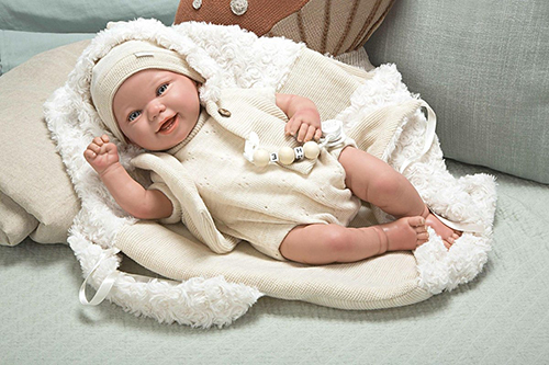 Kukull bebe Reborn Arias Doll 45 cm Diego with Sleeping - Image 6