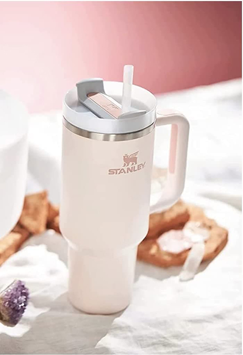 Termus origjinale oz 1.18 L Rose quarz, Black, ivory, Red Stanley - Image 7