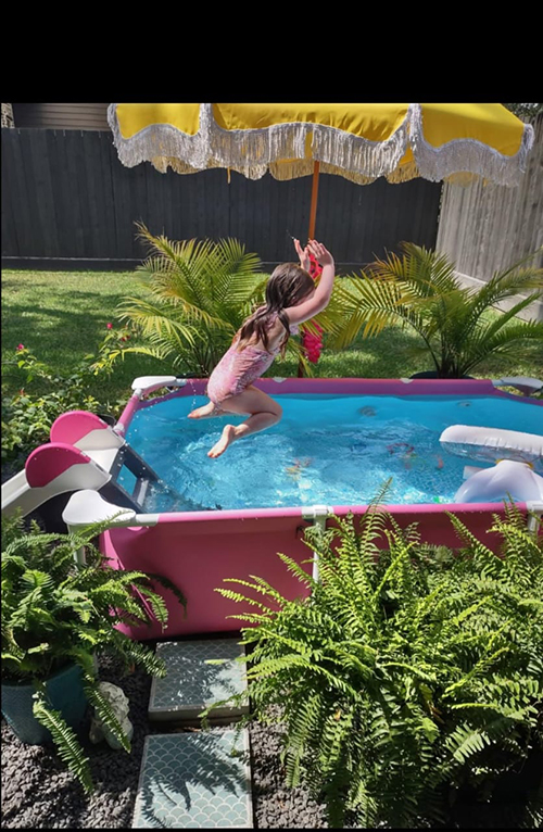 Pishinë rozë Intex 2.2m x 1.5M x 60cm Pink Rectangular Frame Pool, (28266NP) Intex - Image 7