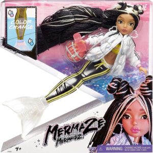 MERMAZE MERMAIDZ Jordie Color Change Fashion Doll, Stylish Hair & Tail, Poseable, Ages 4-12, 580836 , 34 cm