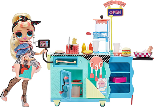 Kukulla Lol Surprise OMG to-Go Diner Playset with 45+ Surprises- Miss Sundae Exclusive Fashion Doll with Color Change - Image 7