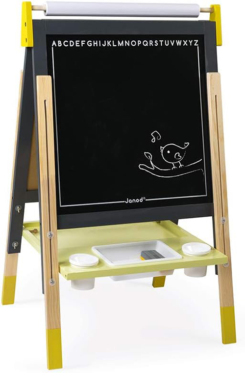 Tabelë druri nga 2 anë splash adjustable (Taupe and Green) Janod - Image 7