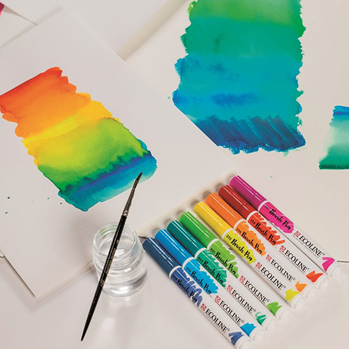 Marker penel Brush Pen set Dark | 10 colours Talens - Image 8