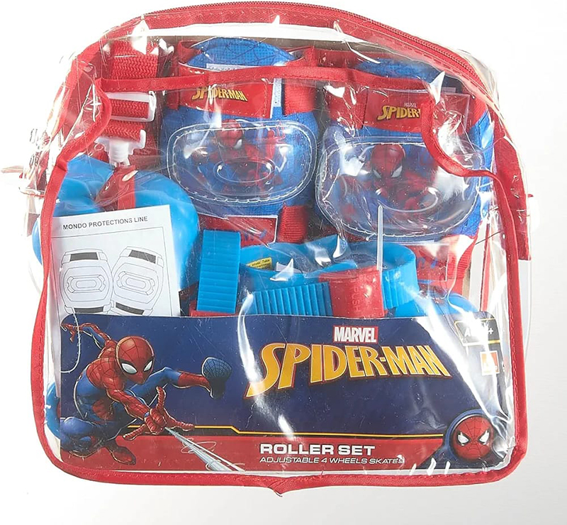 Set patina me 4 rrota, Roller 4 Wheels Spiderman Skates Set Mondo - Image 6