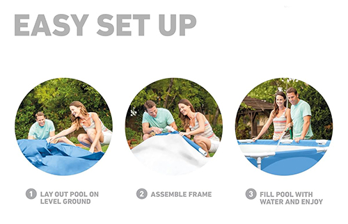 Pishinë për fëmijë Canopy Frame Pool 1.83m x 38cm 28209 Intex - Image 8