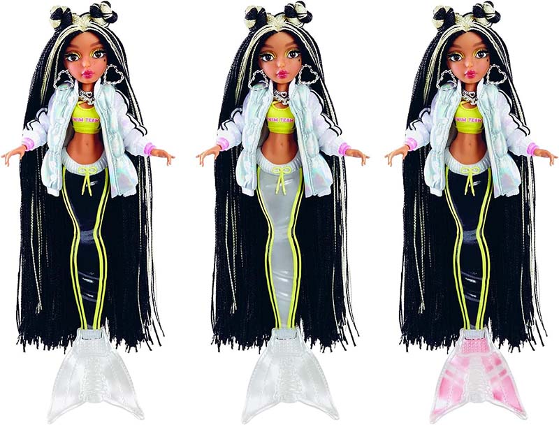 MERMAZE MERMAIDZ Jordie Color Change Fashion Doll, Stylish Hair & Tail, Poseable, Ages 4-12, 580836 , 34 cm - Image 8