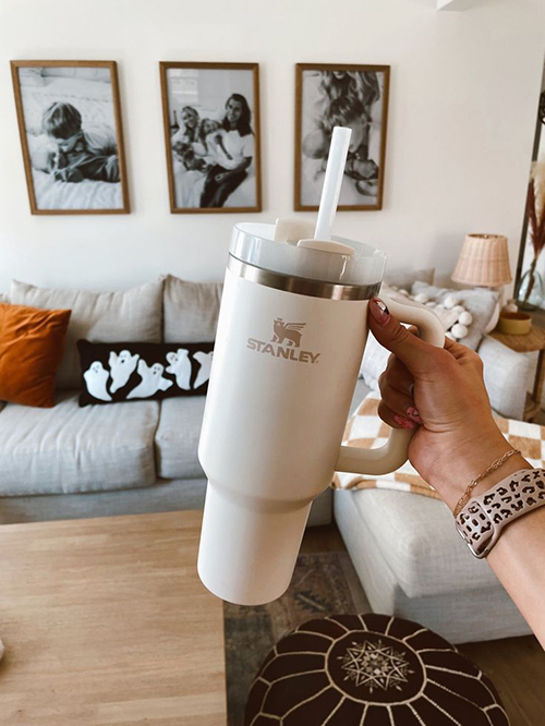 Termus origjinale oz 1.18 L Rose quarz, Black, ivory, Red Stanley - Image 9