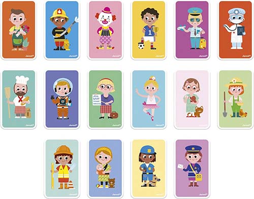 Libër magnetik profesionet Magnetibook Mix and Match Travel Game - (Jobs) Janod - Image 9