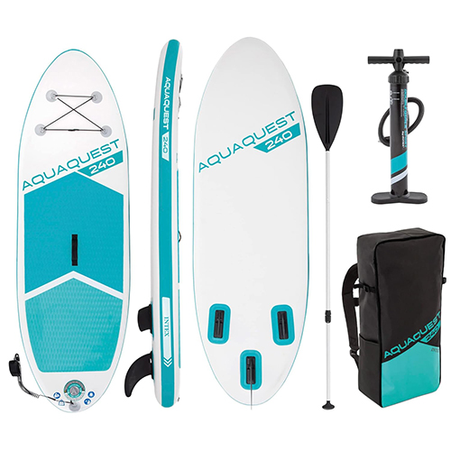 Serf board Aqua Quest 240 Youth SUP | Inflatable Stand-Up Paddleboard | 244 cm x 76 cm x 13 cm - Image 9