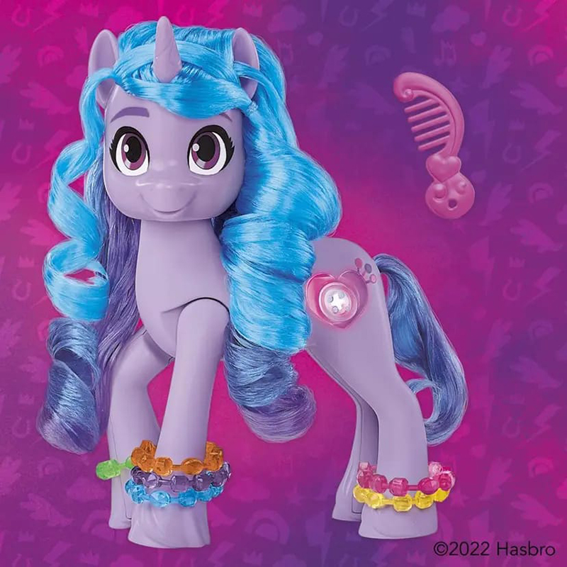 My Little Pony: Make Your Mark Toy See Your Sparkle Izzy Moonbow -- 8-Inch Pony for Kids that Sings, Speaks, Lights Up - Image 9