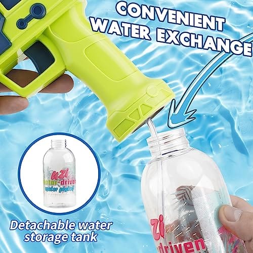 Pistolet elektrike uji, Uzi water gun 300 ml Puissant Uzi - Image 10