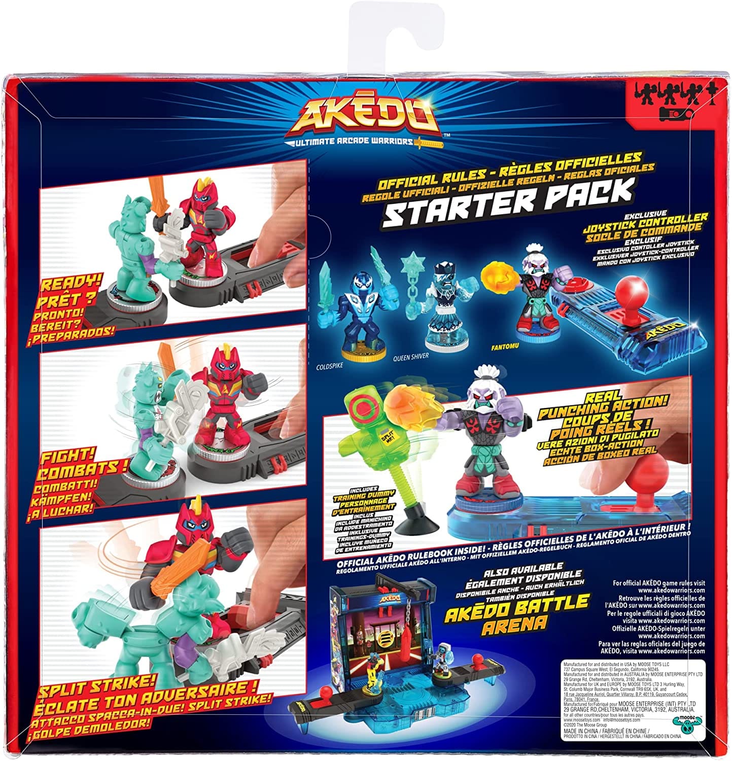 Akedo - Ultimate Arcade Warriors Starter Pack - Legendary Punch Attack - Mini Battling Action Figures - Ready, Fight, Split Strike - Image 5