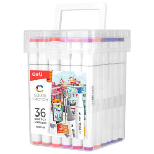 Marker Art double faced set 36 colors deli 1-7mm