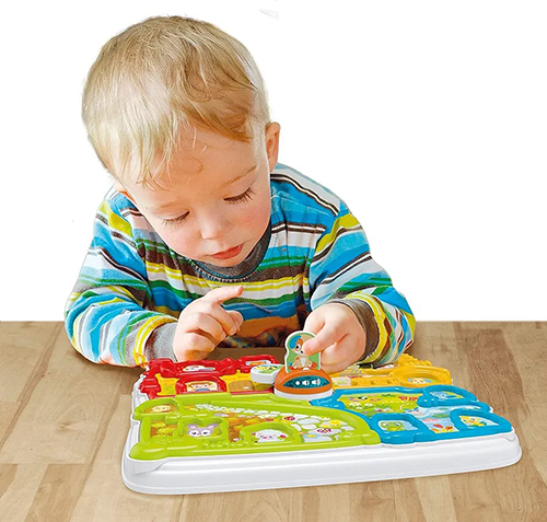 Lodër edukative Baby Animal Farm, Light and Sound, Interactive Education Clementoni - Image 4