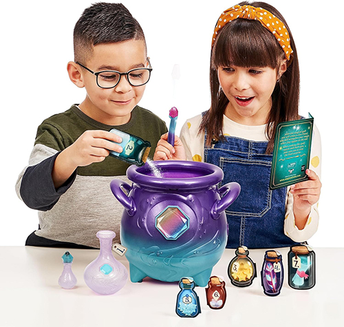 Magical Real Misting Purple Cauldron with Interactive Blue and Plush Toy Magic Mixies - Image 4