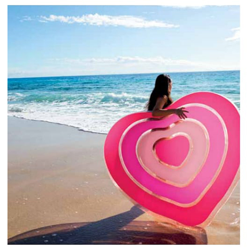 Dyshek në formë zemre 168 x 142 cm rozë, Sweetheart pink (58727) Intex - Image 5