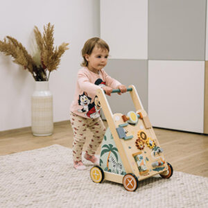 Lodër hapat e para druri, Baby Walker my first step Free On