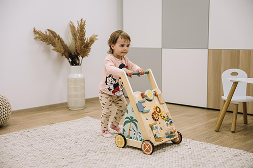 Lodër hapat e para druri, Baby Walker my first step Free On