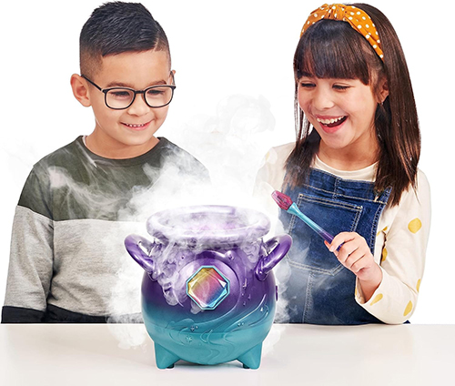 Magical Real Misting Purple Cauldron with Interactive Blue and Plush Toy Magic Mixies - Image 5