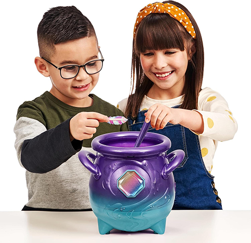 Magical Real Misting Purple Cauldron with Interactive Blue and Plush Toy Magic Mixies - Image 8