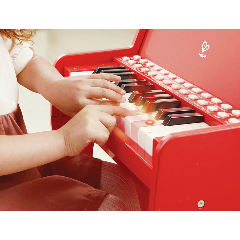 Pianot me drita dhe stol, Learn with Lights Piano Stool Hape - Image 11